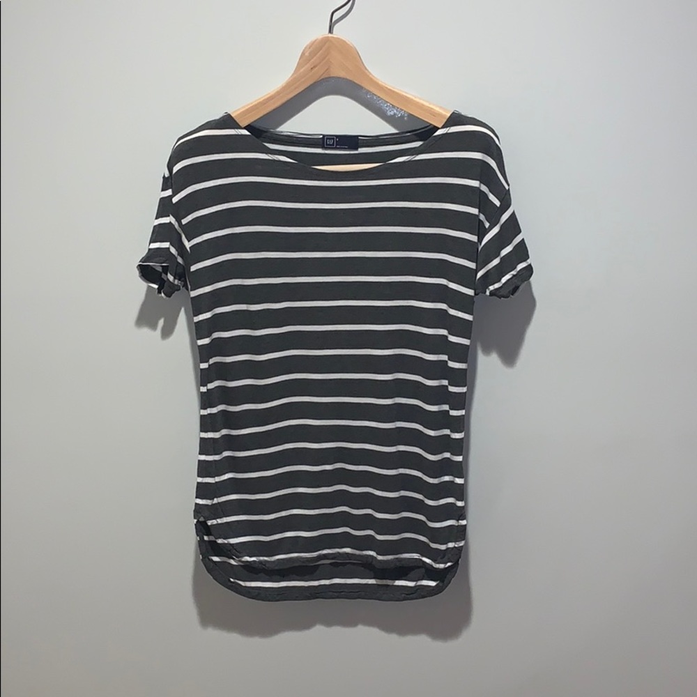 Striped Grey Gap Tee Shirt